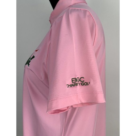 Turtleson Womens Pink Polo Golf Shirt BGC Charity Golf Texas Size Medium - Picture 6 of 9